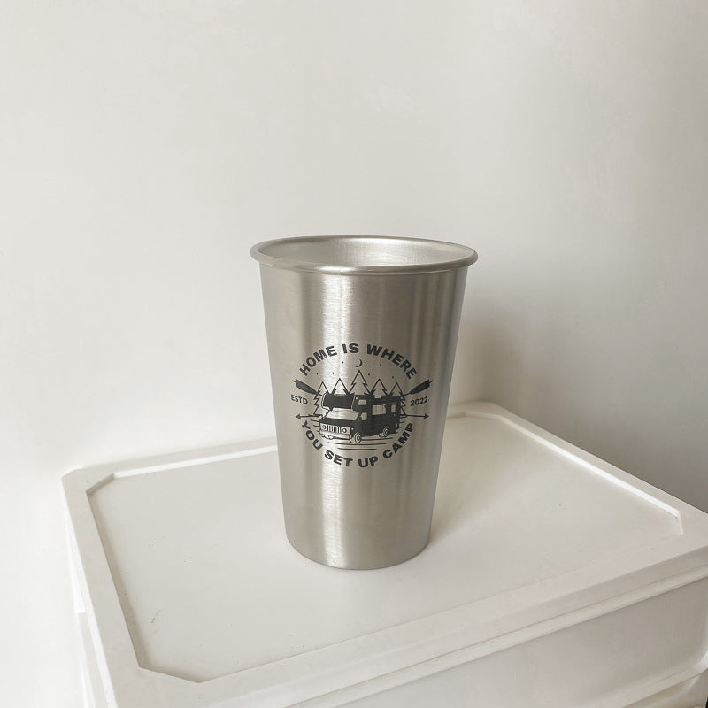 【贈品】美式復古304不鏽鋼杯