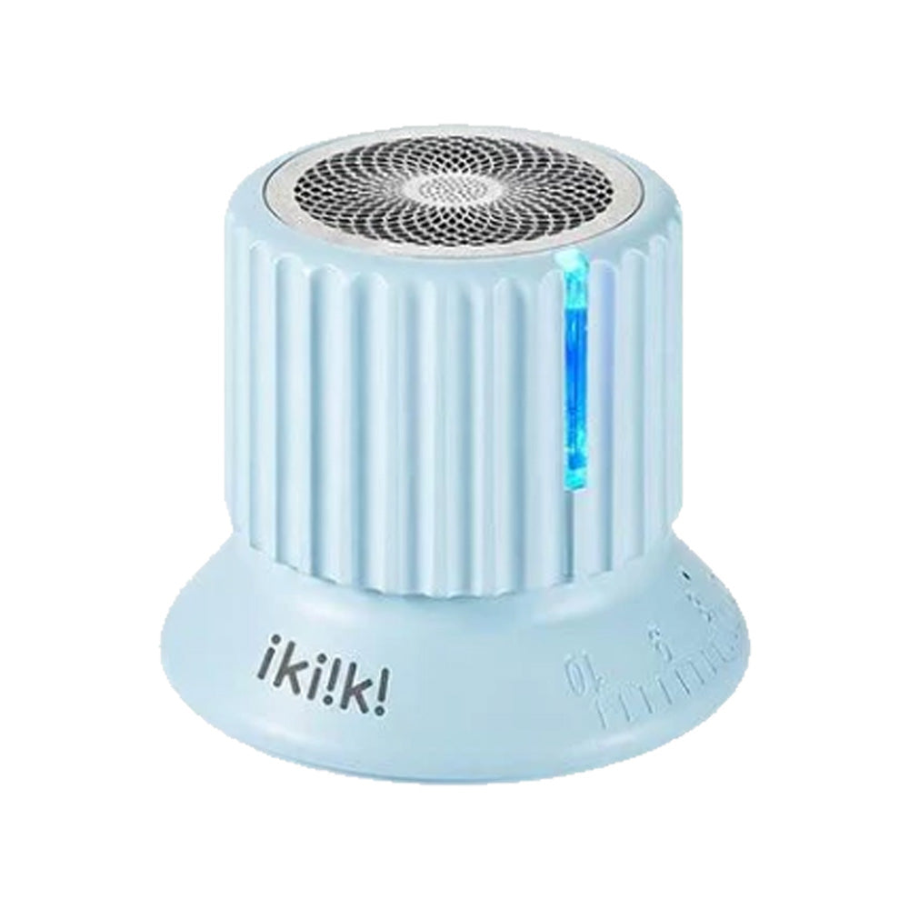 【Ikiiki伊崎】旋鈕藍牙音箱 長效續航 日系質感 迷你體積(象牙白/海洋藍)