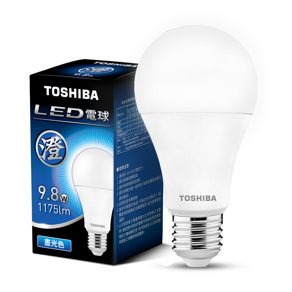 東芝TOSHIBA 澄系列 9.8W/11.8W/15.8W LED廣角燈泡 高亮省電(晝光色/燈泡色/自然色)