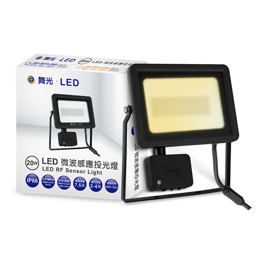 舞光DanceLight 20/30W 微波感應 LED投光/泛光/探照燈