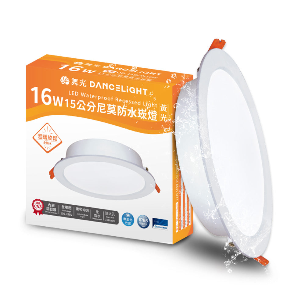 舞光DanceLight 尼莫 16W 15CM 防塵防水 IP66 LED崁燈