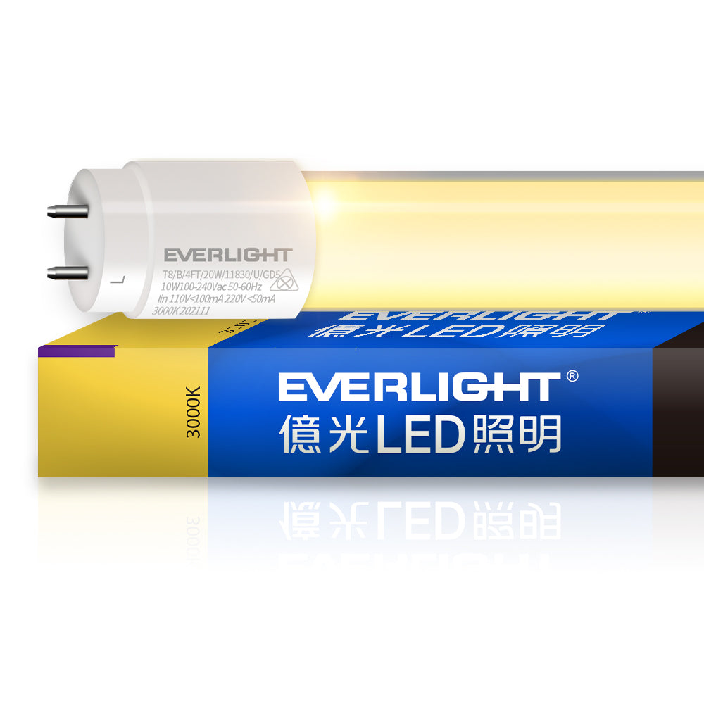 億光EVERLIGHT T8系列 2尺/4尺 10W/20W 玻璃燈管