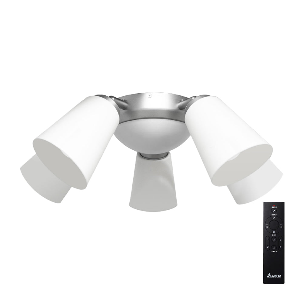 台達 5+1吊扇燈具 時尚灰 三段亮度 56吋吊扇VCA565LT-HEWN配件 (不含燈泡)