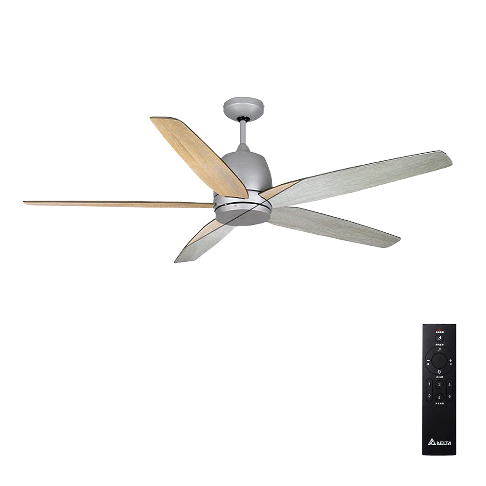 台達 雙色扇葉系列 56吋DC節能吊扇 靜音省電 六段風速遙控 VCA565LT-HEWN (可加購燈具VFRU-VCLA-12NP)