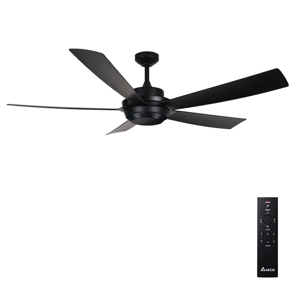 台達電子 DC直流節能吊扇 60吋 加州系列｜5-7坪 無線遙控 110V 室內吊扇（無燈款）