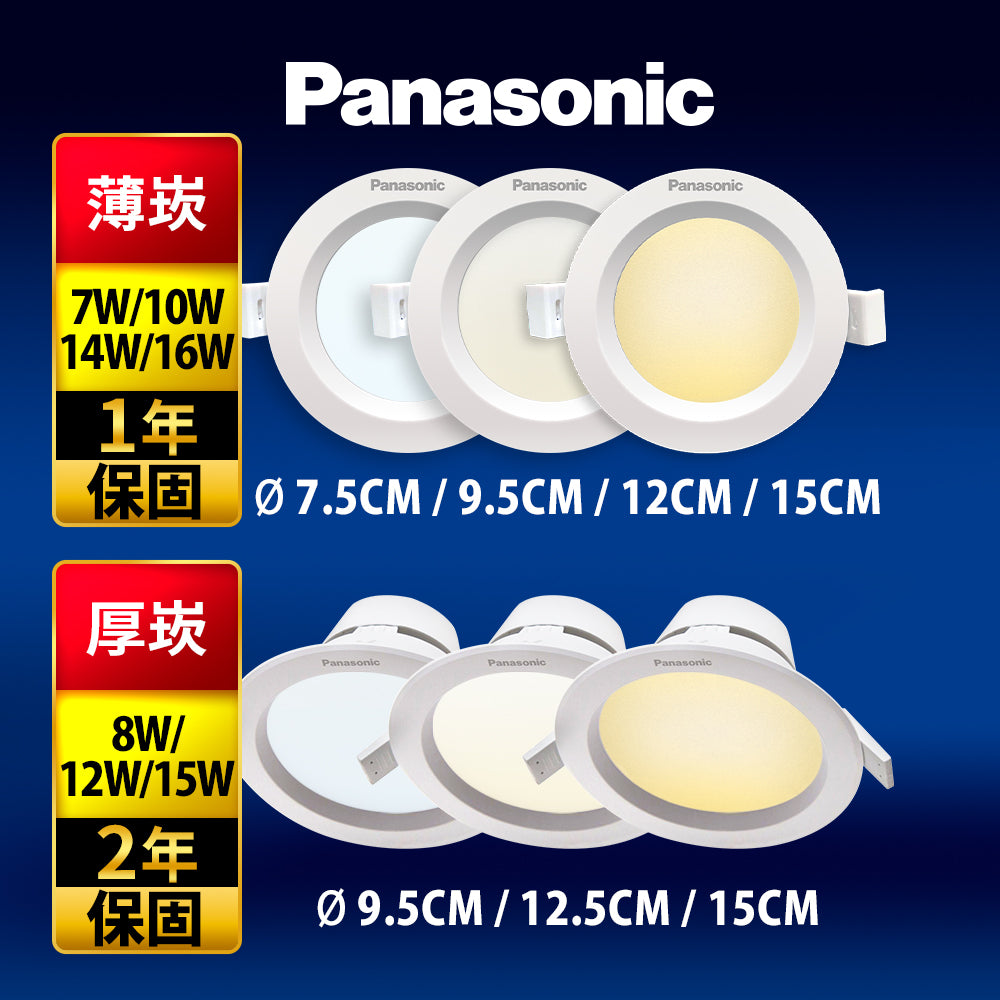 Panasonic國際牌 全系列 LED 均光崁燈 崁孔9.5公分~15公分