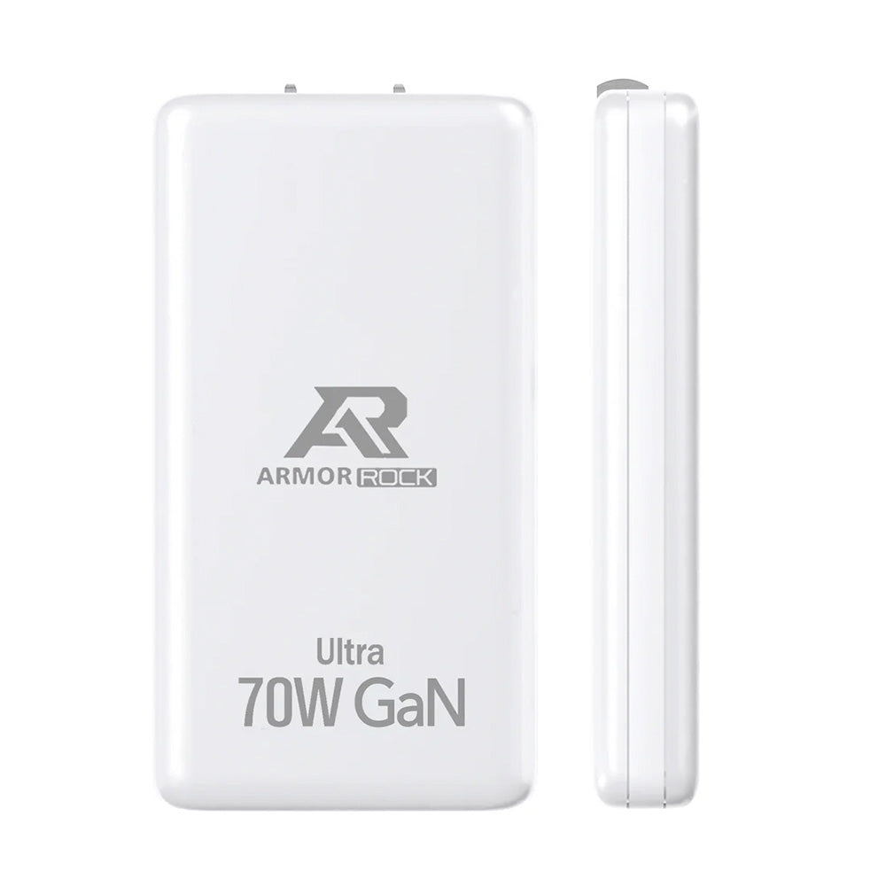 Armor Rock 70W GaN氮化鎵雙USB-C快充充電器＋240W 2M充電線 C-GaN-70240W