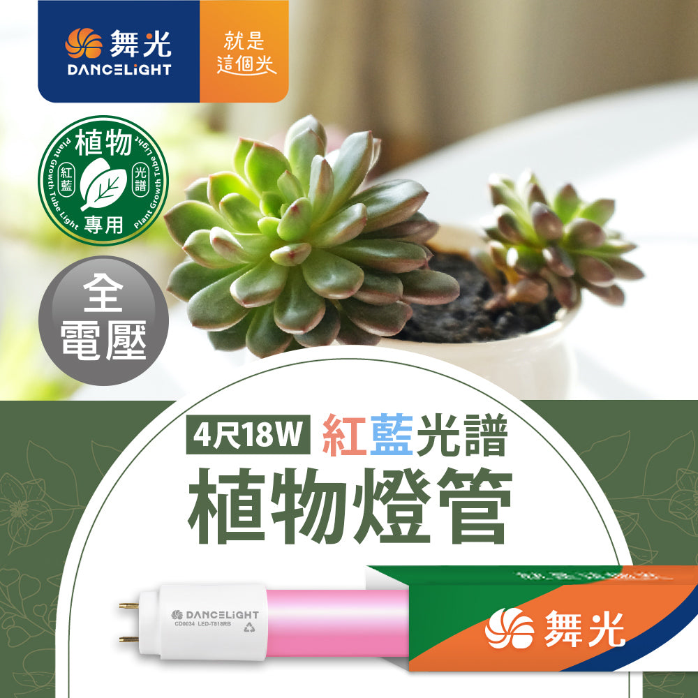 舞光DanceLight T8 2尺/4尺 9W/18W 植物燈 紅藍光譜 LED燈管