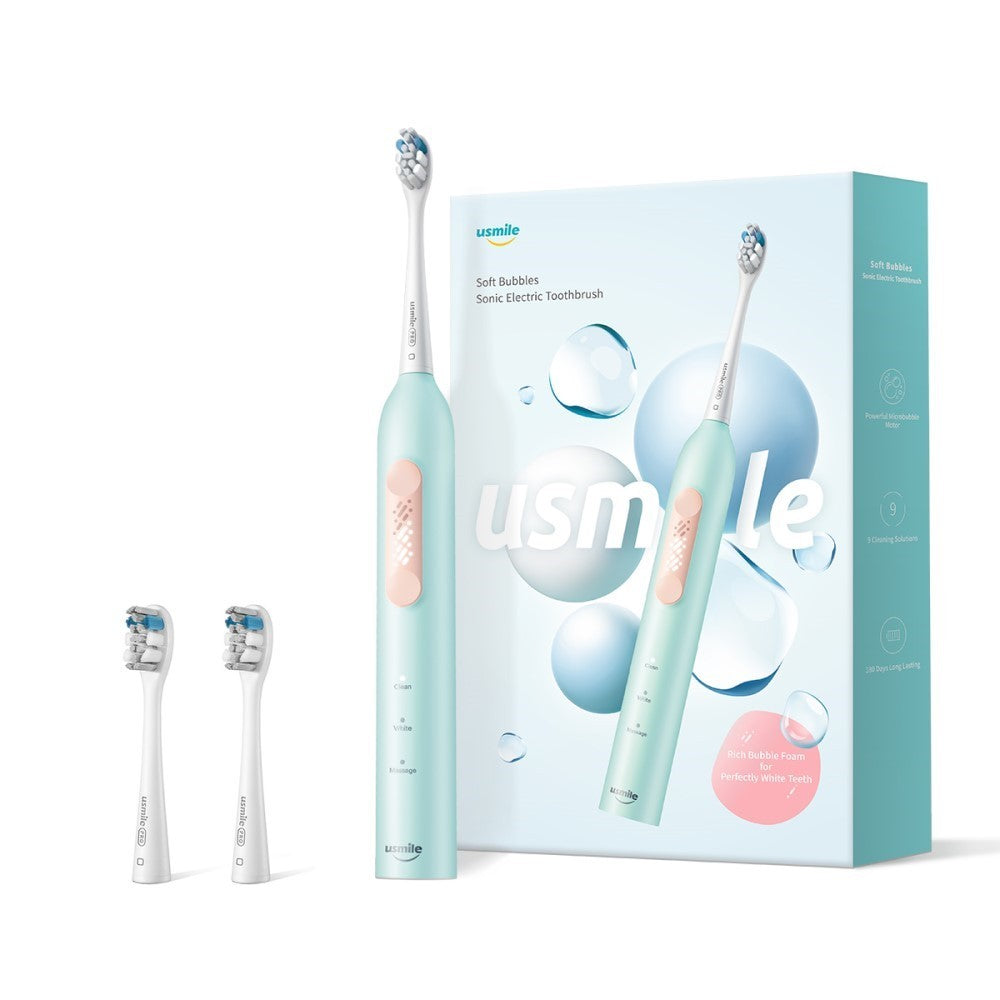 【usmile】P4 音波震動電動牙刷 - 沁海藍