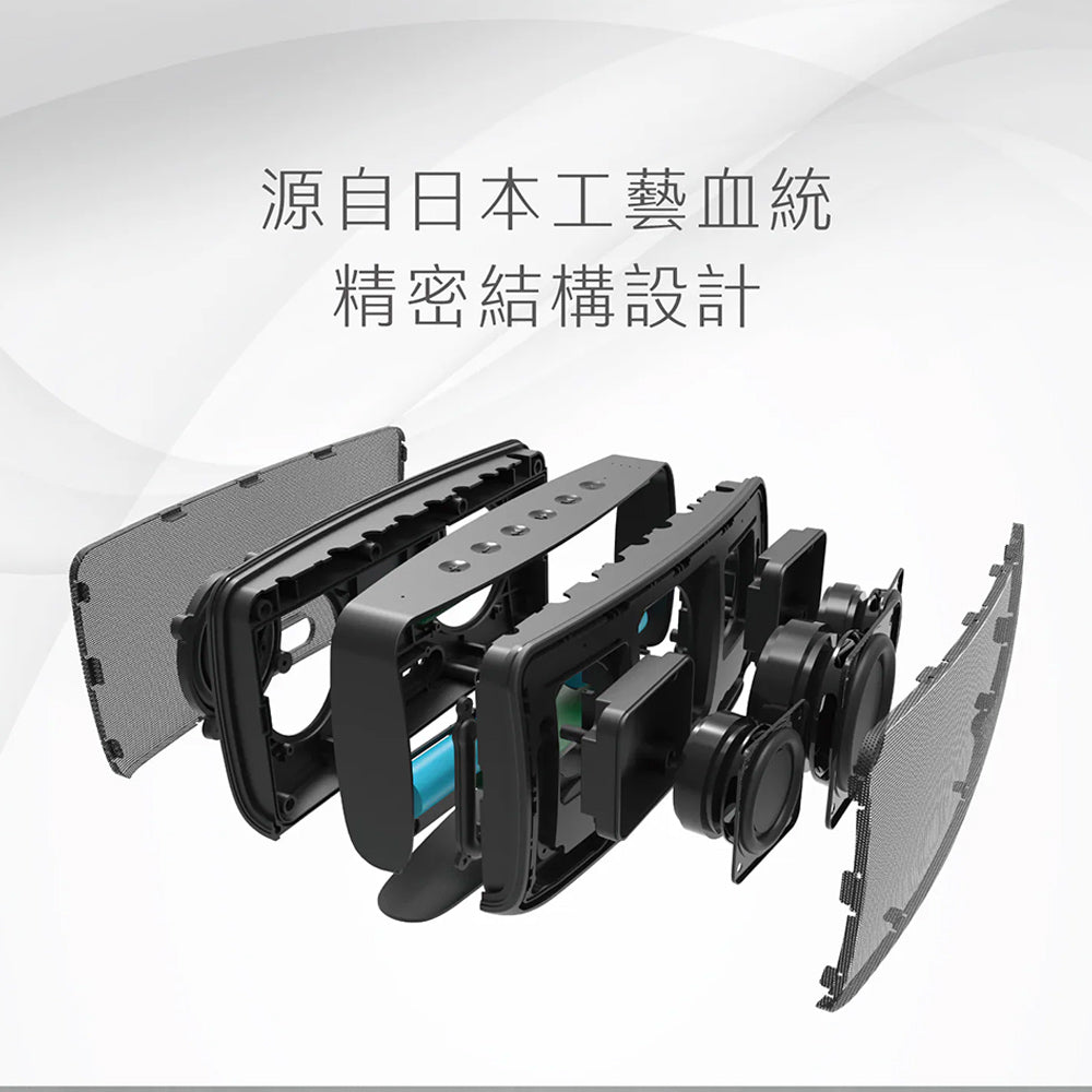 AIWA愛華 SB-X120 便攜式藍牙喇叭 無線音響 重低音喇叭 黑色/灰色