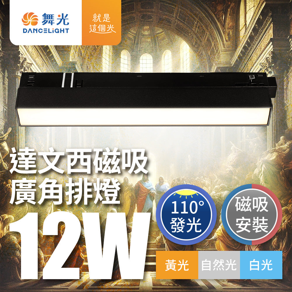 舞光DanceLight 12W/24W 達文西 110度廣角均光 磁吸排燈 LED軌道燈