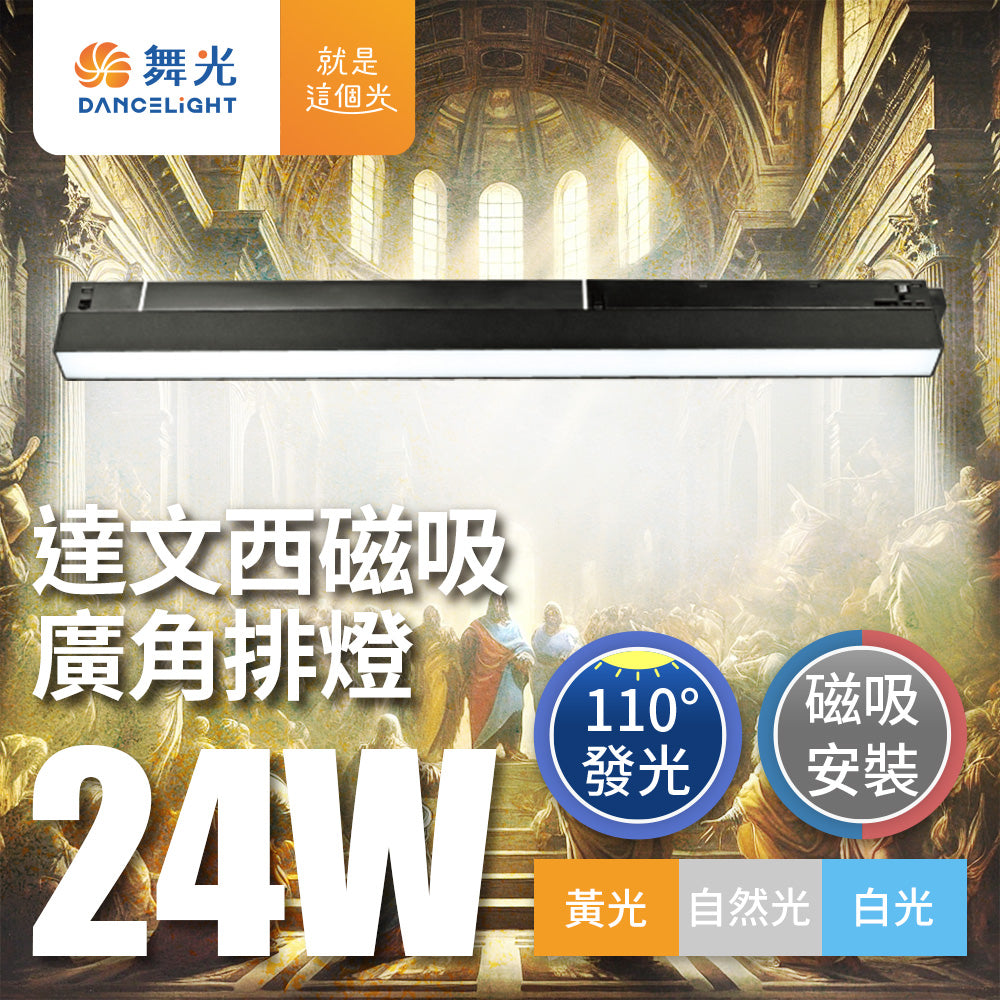 舞光DanceLight 12W/24W 達文西 110度廣角均光 磁吸排燈 LED軌道燈